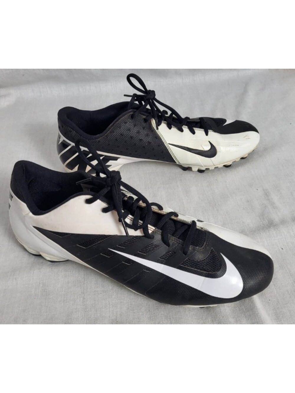 Nike Vapor Edge Pro Football Cleats Men Size 14.5 Black White Sports Extra Large